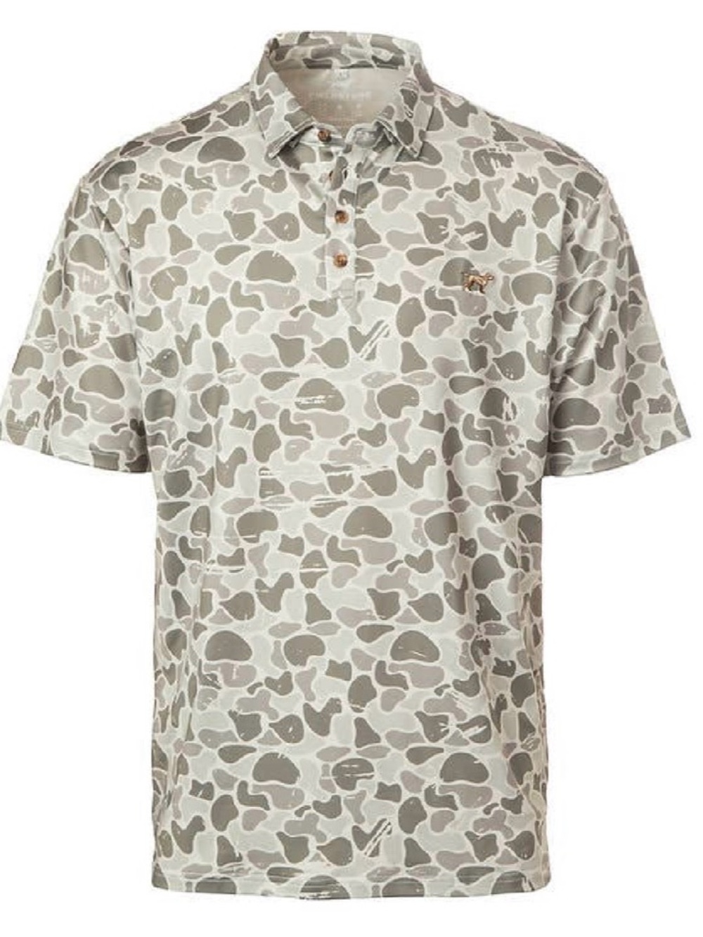 Fieldstone Youth Marsh Camo Polo